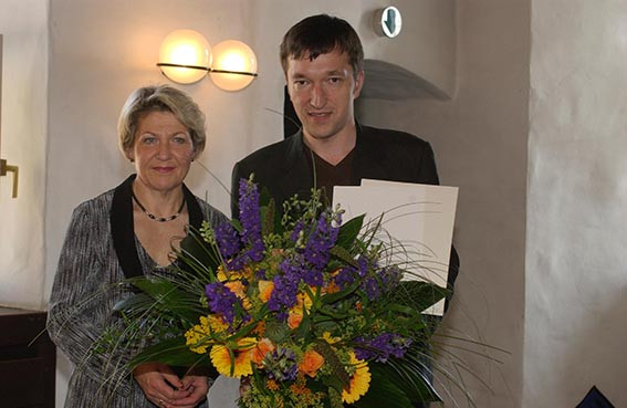Verleihung des Dramatikpreises an Lukas Bärfuss / Foto: Walter Schernstein