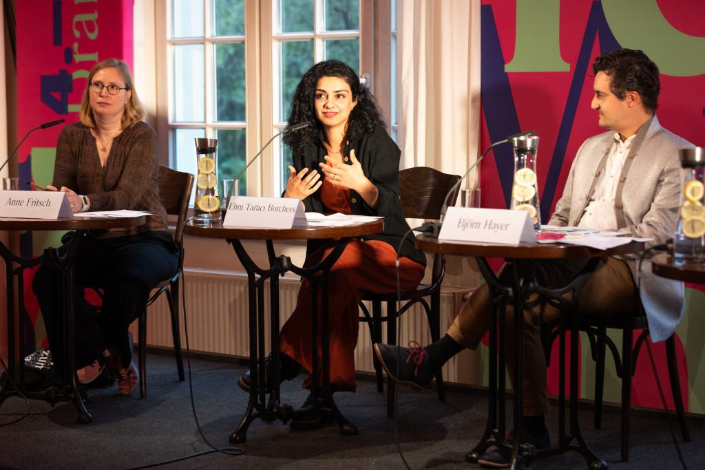 Die Jurydebatte zur Vergabe des Mülheimer KinderStückePreis 2024 / Foto: Daniela Motzkus