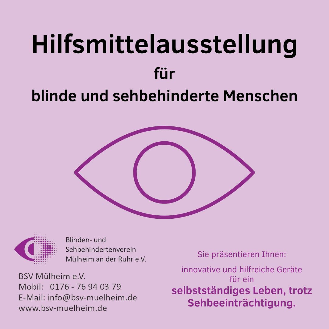 Hilfsmittelausstellung für blinde und sehbehinderte Menschen