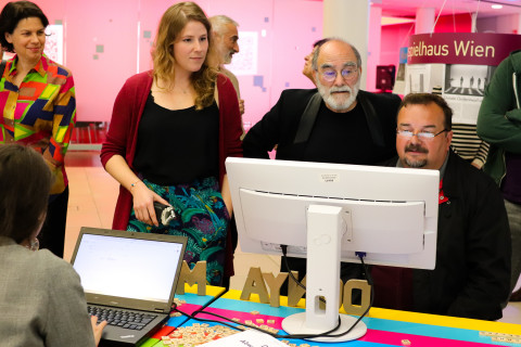 Stephanie Steinberg, Melis Içten, Marc Silberman und Jukka-Pekka Pajunen/ Foto: Marie Eberhardt